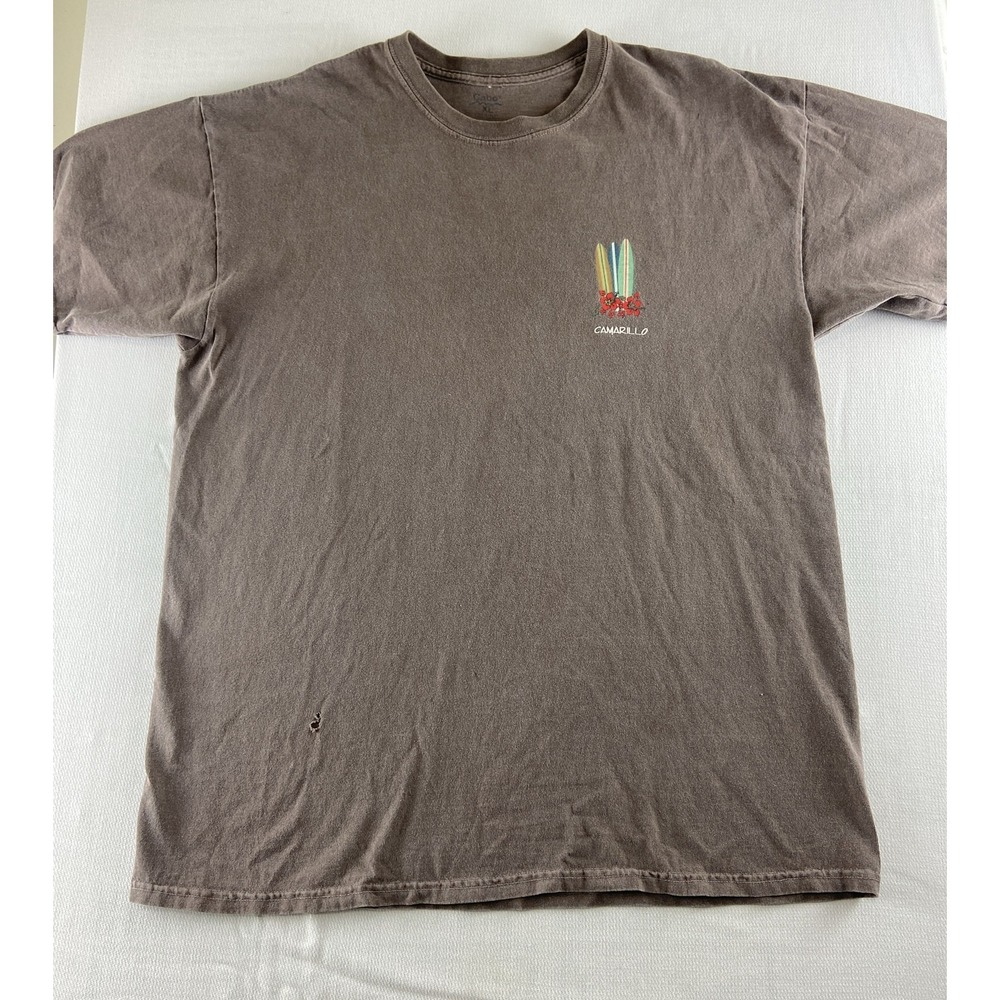Cabo Camarillo Surfing Short‎ Sleeve Casual T-Shirt Adult Size XL Taupe